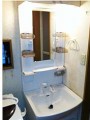 洗面化粧台取替工事 東京都荒川区 LSB-60JWN+LSM-6B