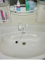 洗面水栓取替工事 福岡県宗像市 SF-800S
