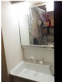 洗面化粧台取替工事 兵庫県神戸市 LDPA075BAGEN1+LMPA075A3GFC1G