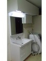 洗面化粧台取替工事 山形県鶴岡市 AR1H-755SYN+MAR1-753TXU-set
