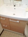 洗面化粧台取替工事　神奈川県横浜市　FTVH-755SY+MFTX1-751XPU